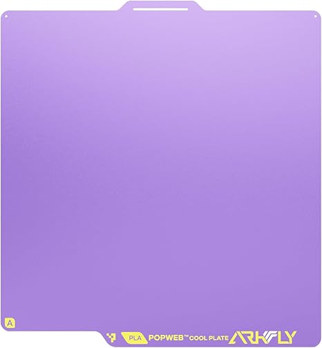 Phaetus 低温型ビルドプレート｜PLA用｜Bam P2S 対応｜省エネ・冷却でも高密着力｜設置簡単 Arkfly Conweb_Cool Plate (P2S_256*256mm)