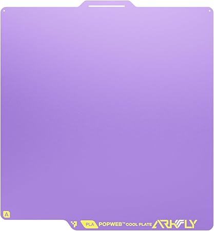 Phaetus 低温型ビルドプレート｜PLA用｜Bam P2S 対応｜省エネ・冷却でも高密着力｜設置簡単 Arkfly Conweb_Cool Plate (P2S_256*256mm)