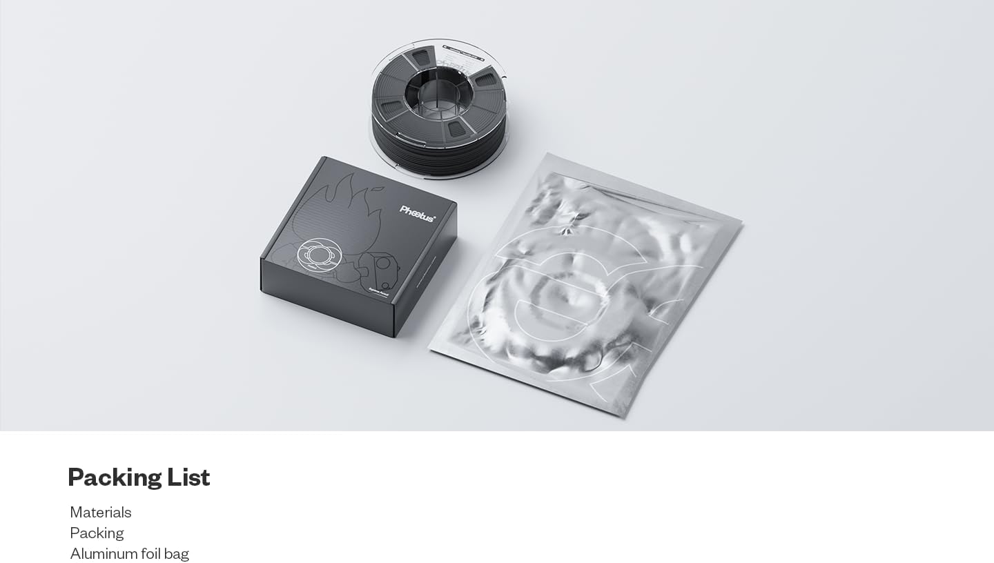 Phaetus エンジニアリンググレード PA-CF25 フィラメント | 特許「aeCoating」技術採用 | 炭素繊維25％配合 | 高剛性・高耐熱・低摩耗の工業用ナイロンPhaetus aeCoating NexPA-CF25 Filament 1kg Black