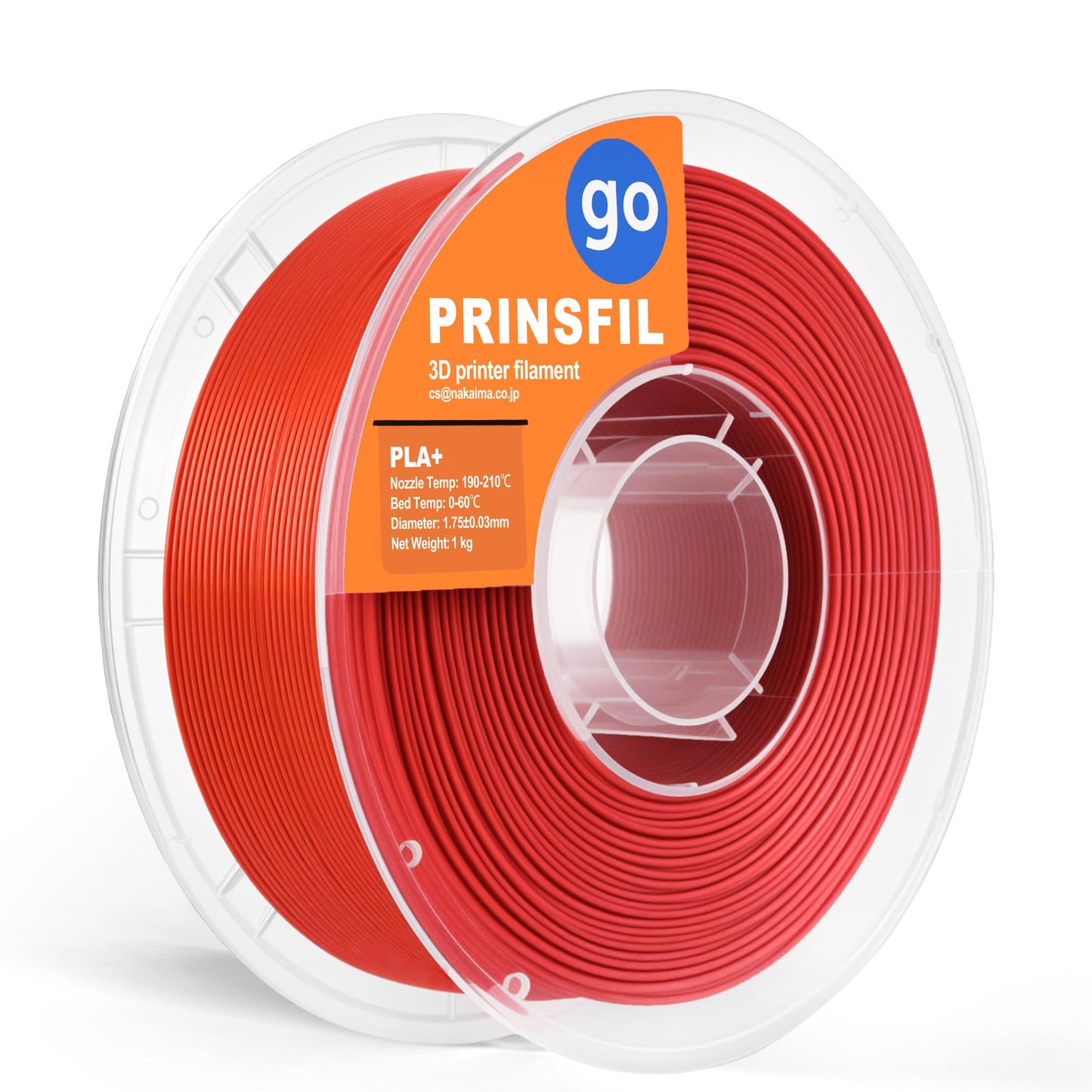 PRINSFIL GO PLA+ 強化pla フィラメント（グレー 1kg）bambu labなど3dプリンター用 pla plus filament
