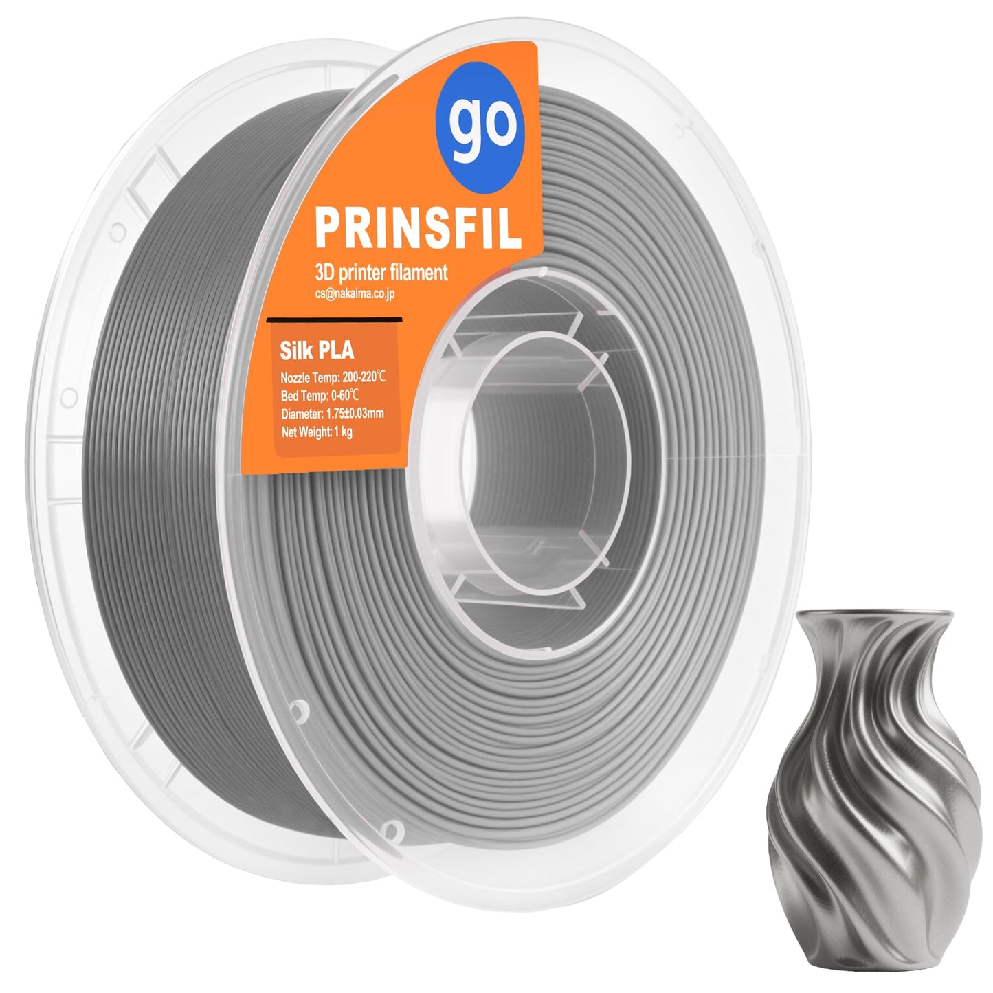 PRINSFIL GO PLA SILK FILAMENT (GOLD)