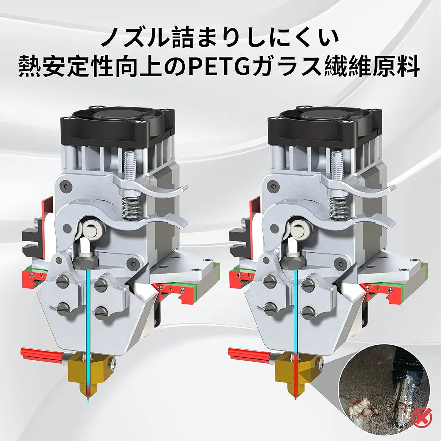 PRINSFIL ガラスファイバー PETGフィラメント 1kg 1.75mm - 強化サンフラワー - 高耐久性・高精度