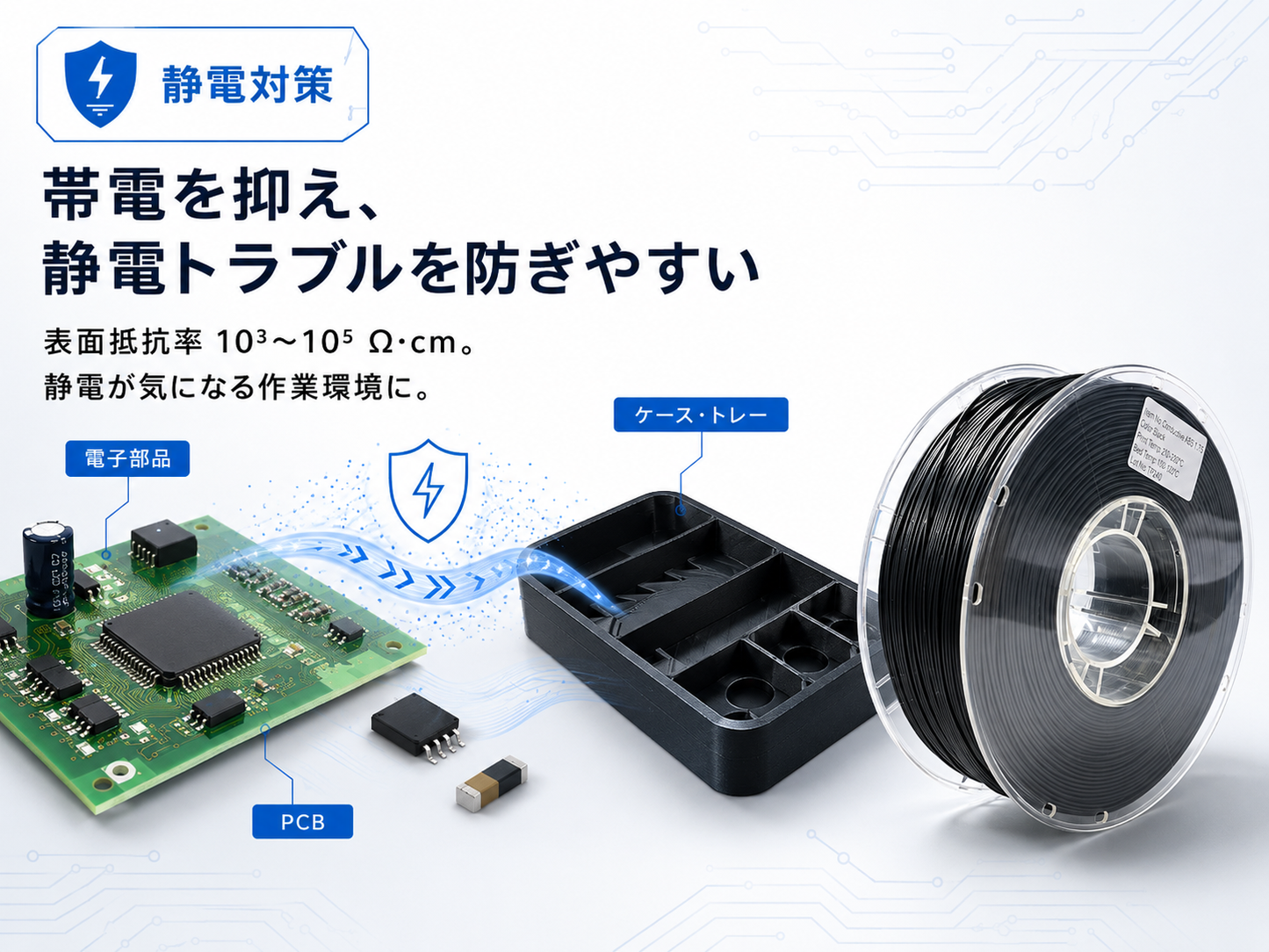 PRINSFIL 導電ABS 用途