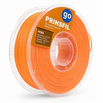 PRINSFIL PEBA 90A 高弾性フィラメント 1kg 1.75mm オレンジ